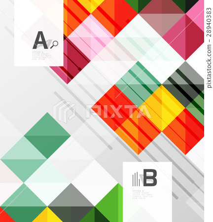 Modern geometrical abstract background, squares 28940383