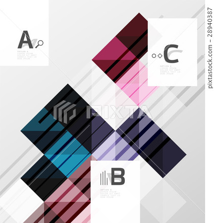 Modern geometrical abstract background, squares 28940387