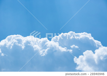 White fluffy clouds in the blue sky White fluffy clouds in the blue sky 28940946