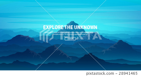 Mountains and forest. Wild nature landscape 28941465