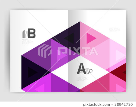 Mosaic triangle annual report template 28941750