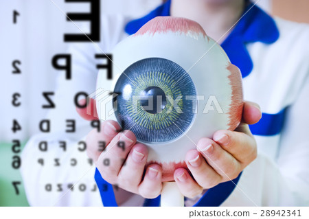 Ophthalmology oculus sample closeup 28942341