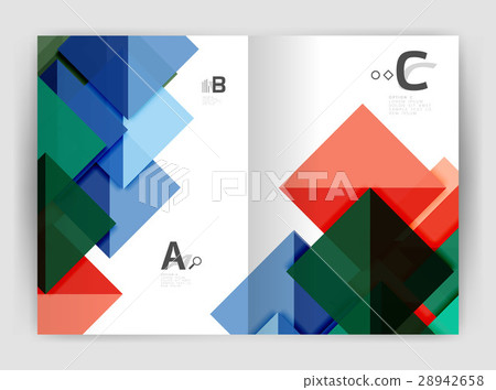 Modern business brochure or leaflet A4 cover 28942658