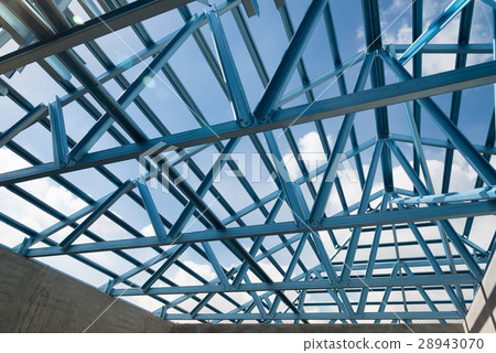Structure of steel roof. Structure of steel roof. 28943070