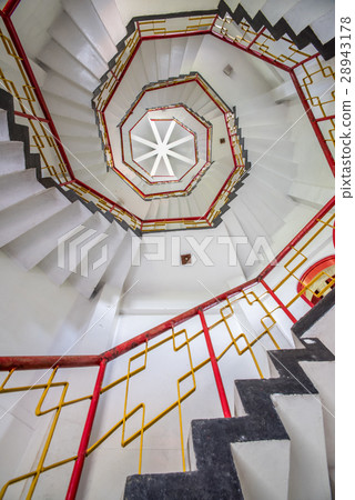 White Spiral Stair White Spiral Stair 28943178