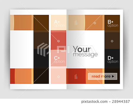 Colorful modern stripes business flyer 28944387