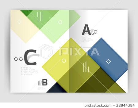 Colorful modern stripes business flyer 28944394