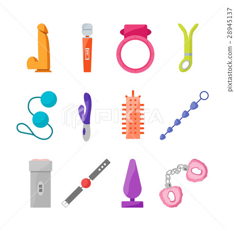 Cartoon Sex Toys Set. Vector Stock Illustration 28945137 PIXTA