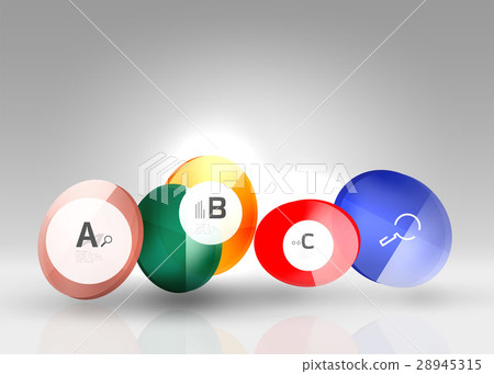Circle modern business infographics design Circle modern business infographics design 28945315