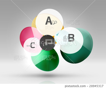 Circle geometric abstract background 28945317