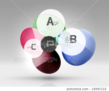 Circle modern business infographics design Circle modern business infographics design 28945318
