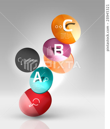 Circle modern business infographics design Circle modern business infographics design 28945321