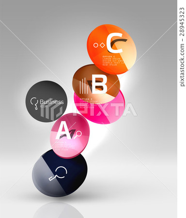 Circle modern business infographics design Circle modern business infographics design 28945323