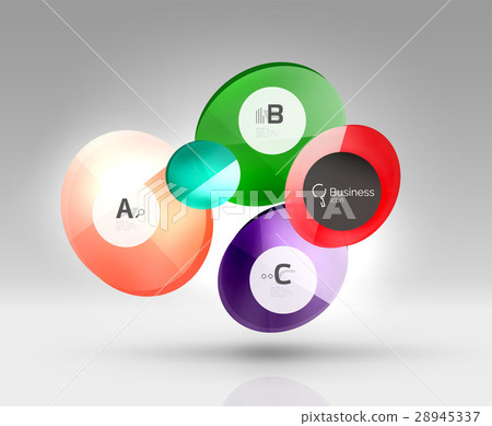 Circle geometric abstract background 28945337
