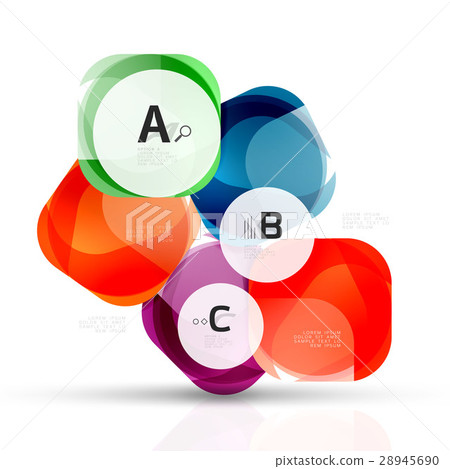 Futuristic flying squares, abstract background Futuristic flying squares, abstract background 28945690