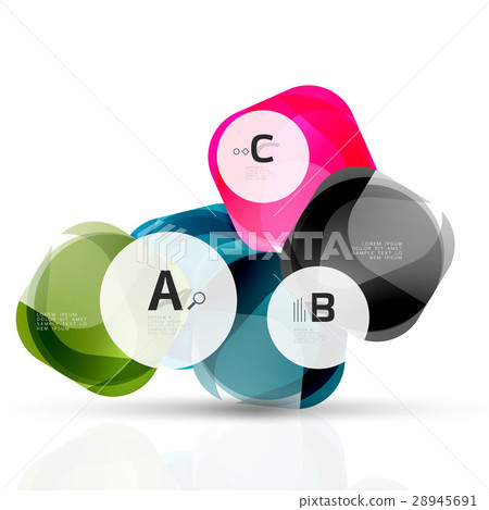 Vector abstract gem stones 28945691