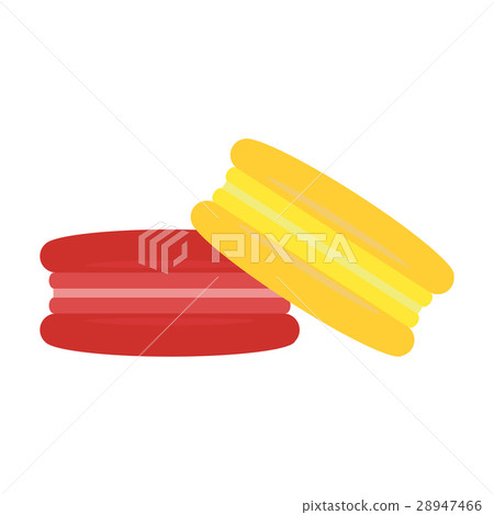 Macaroon cake vector illustration dessert biscuit 28947466