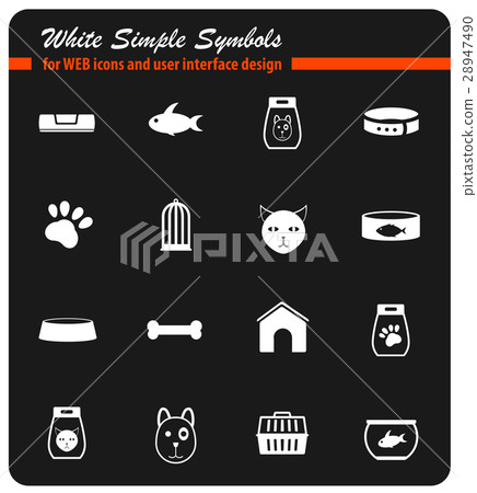 goods for pets icon set 28947490