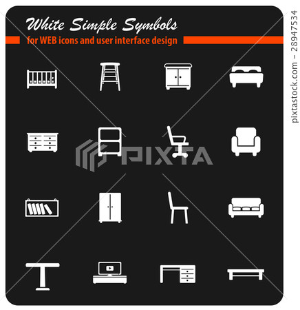 Furniture simply icons Furniture simply icons 28947534