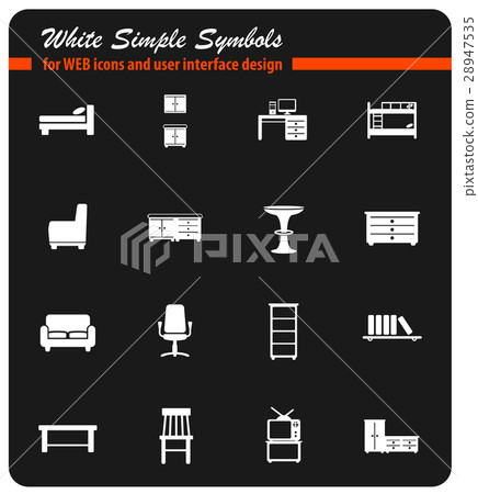 Furniture simply icons 28947535