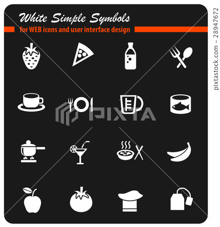food and kitchen icon set food and kitchen icon set 28947672
