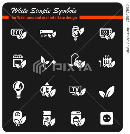 eco icon set eco icon set 28947699