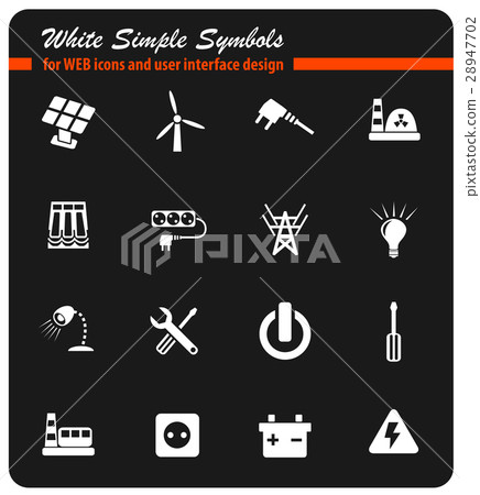 electricity icon set electricity icon set 28947702