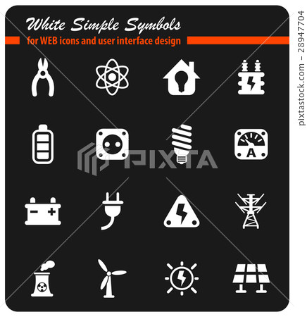 electricity icon set electricity icon set 28947704