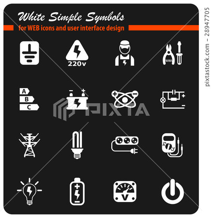 electricity icon set electricity icon set 28947705