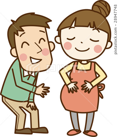 Pregnant woman and dad 28947748