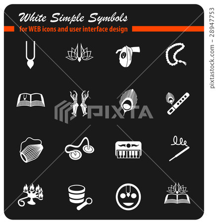 hare krishna icon set 28947753