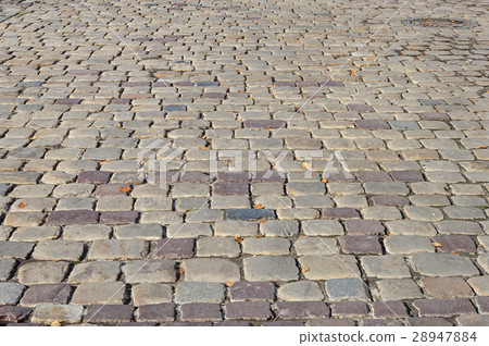 Cobblestone road background 28947884