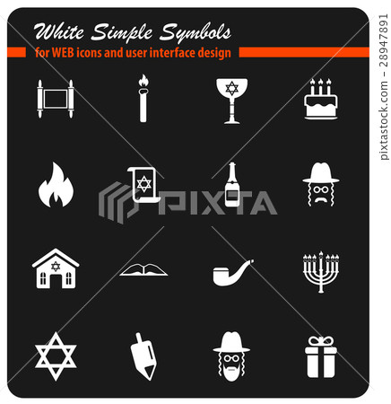 Hanukkah simply icons 28947891