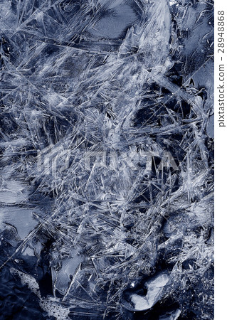 blue texture of cracked ice scratches 28948868