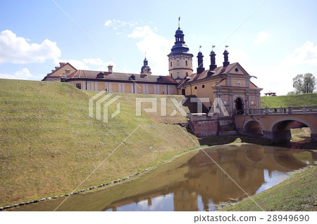 Tourist view the castle in Belarus Tourist view the castle in Belarus 28949690