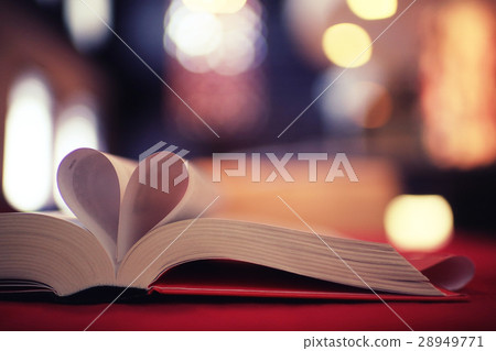 heart from pages of the book concept love tea coffee heart from pages of the book concept love tea coffee 28949771
