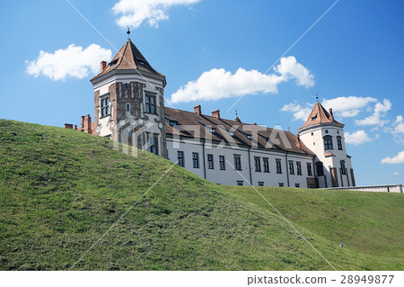 Tourist view the castle in Belarus Tourist view the castle in Belarus 28949877