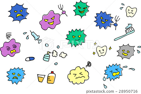 Handwritten virus set 28950716