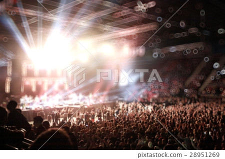blurred background light lights people rock concert nights 28951269