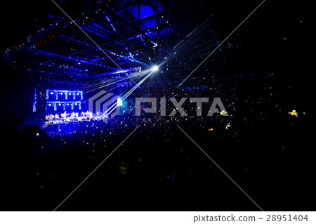 blurred background light lights people rock concert nights 28951404