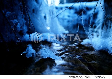 spring background, frost sun 28952709