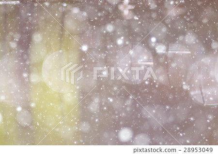 Green background bokeh blurred glare rain 28953049