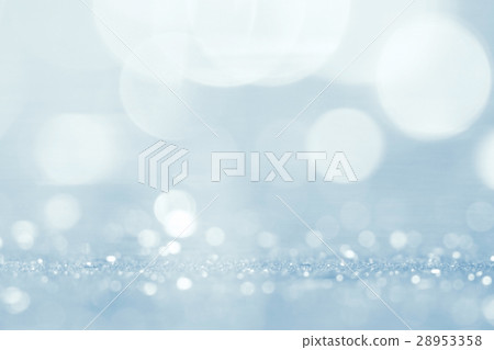 silvery blue highlights snow rain water blurred background 28953358