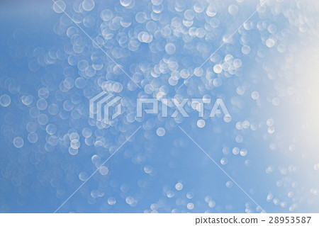 light blue background bokeh drops glass, blurred light blue background bokeh drops glass, blurred 28953587