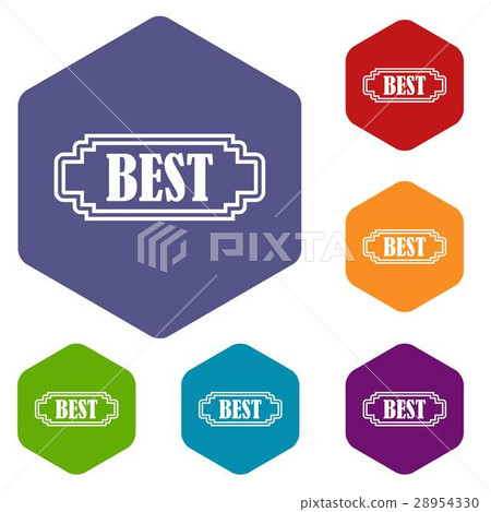 Best rectangle label icons set - Stock Illustration [28954330] - PIXTA