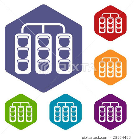 Traffic lights icons set 28954493