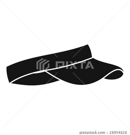 Golf visor icon, simple style Golf visor icon, simple style 28954828