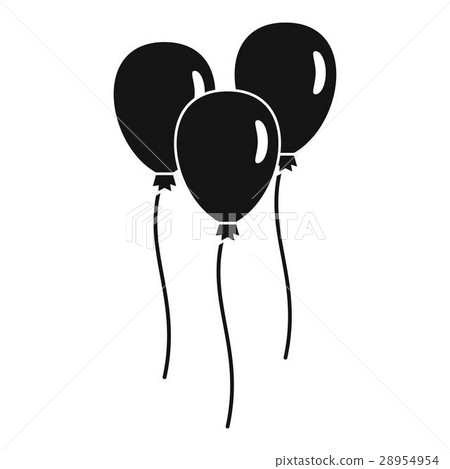 Balloons icon, simple style 28954954