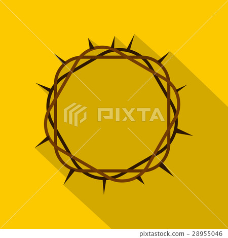 Crown of thorns icon , flat style Crown of thorns icon , flat style 28955046