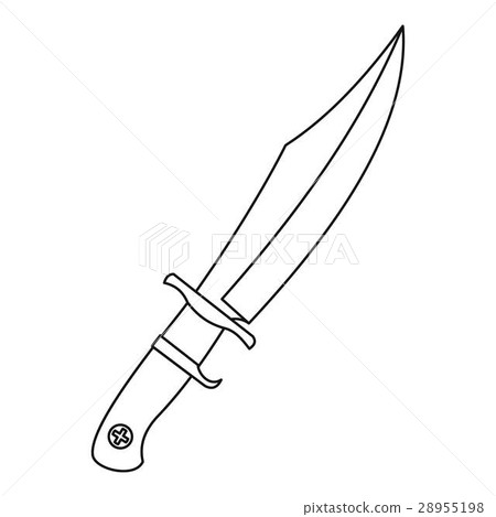 Dagger icon, outline style 28955198